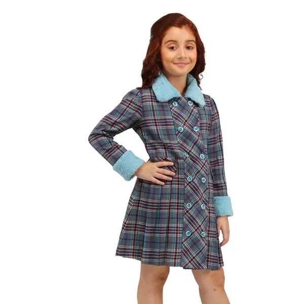 navy blue dress for baby girl Buy Cutecumber Fur Knit Ribbed Winter Dress With Full Sleeves Checked  Jacket - Brown for Girls (9-10Years) Online in India, Shop at FirstCry.com main image 0