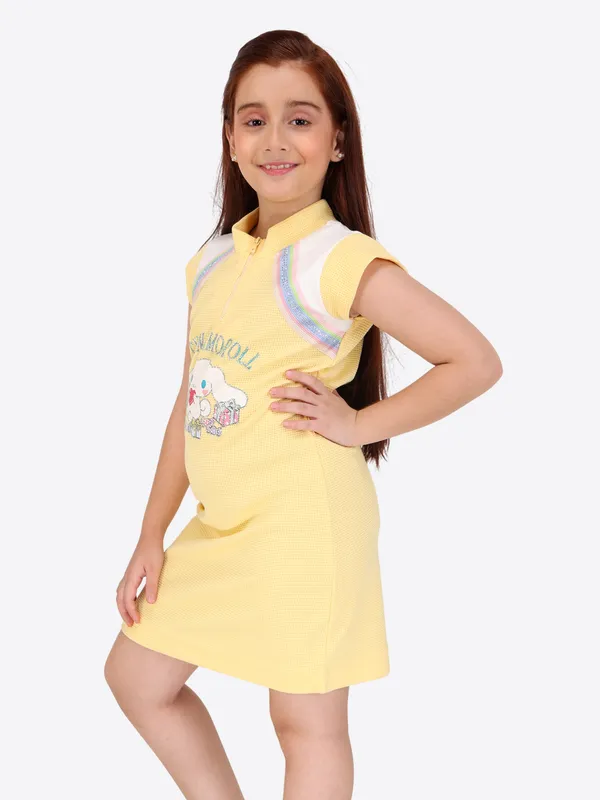Yellow_Embellished_Net_Fit-and-Flare_Dress_for_Girls_with_Front_Bow