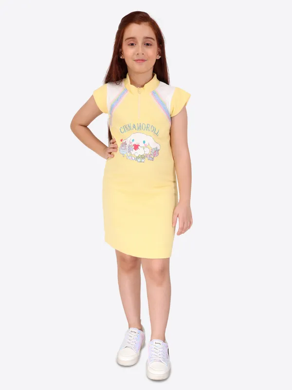 Yellow_Embellished_Net_Fit-and-Flare_Dress_for_Girls_with_Front_Bow