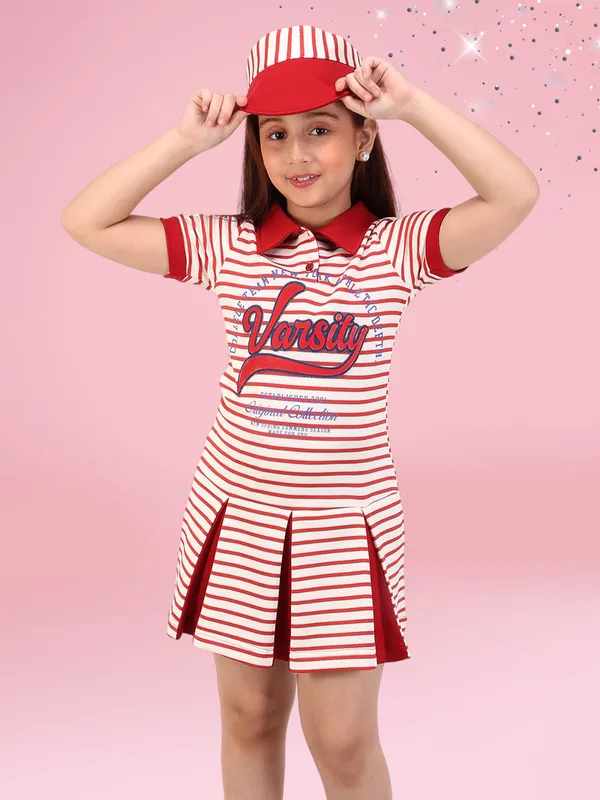 Red_and_White_Striped_Printed_Dress_for_Girls