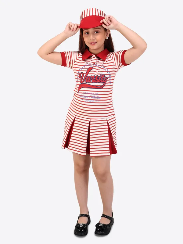 Red_and_White_Striped_Printed_Dress_for_Girls
