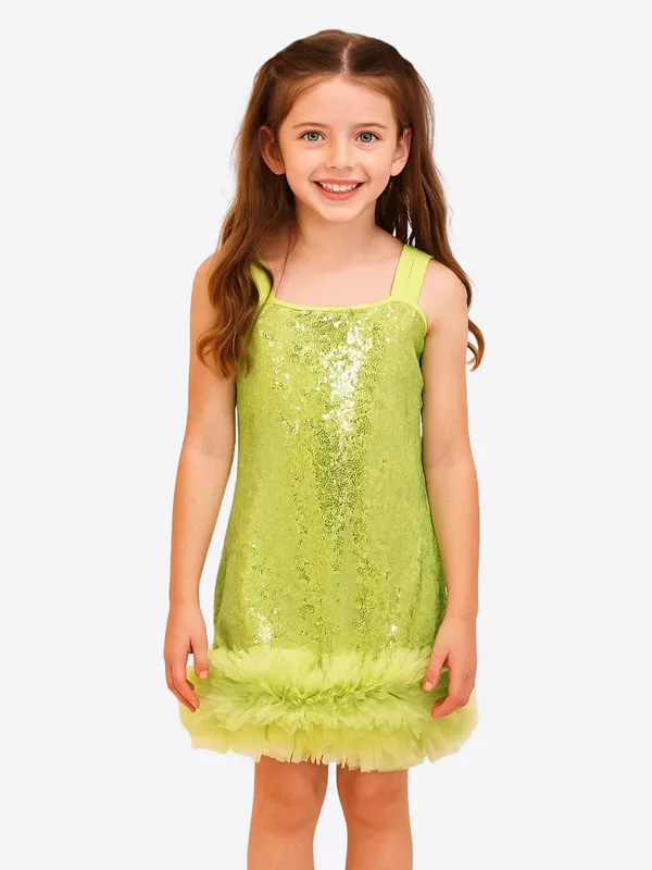 Green_Sequined_Embellished_Dress