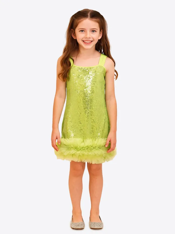 Green_Sequined_Embellished_Dress