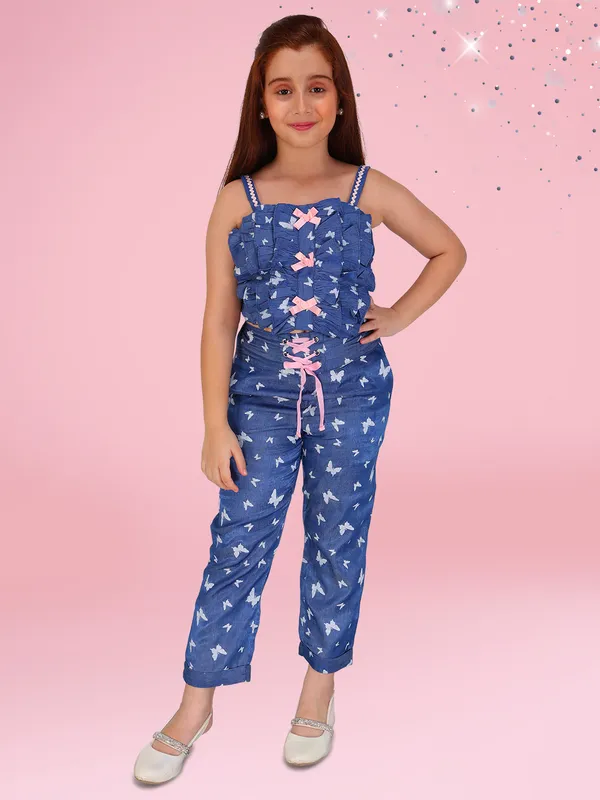 Blue_Butterfly_Printed_Denim_Top_&_Pant_Set_for_Girls