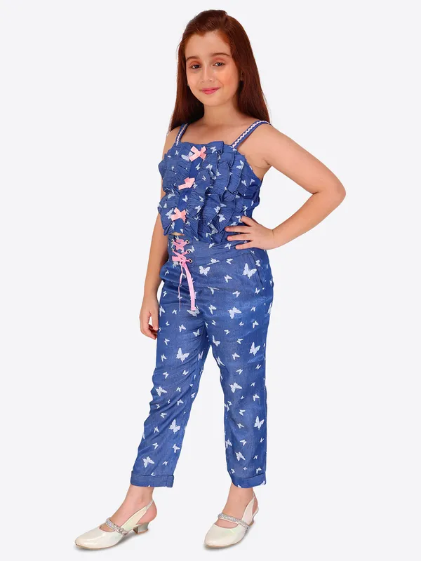 Blue_Butterfly_Printed_Denim_Top_&_Pant_Set_for_Girls