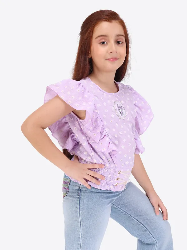 Purple_Floral_printed_Top_for_girls