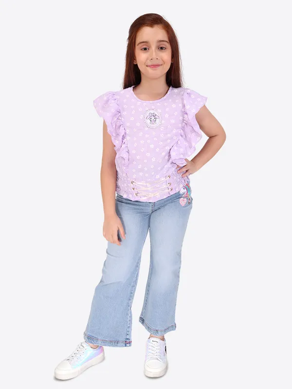 Purple_Floral_printed_Top_for_girls