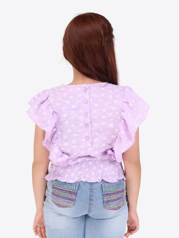 Purple_Floral_printed_Top_for_girls