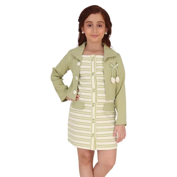 CuteCumber Cutecumber Green Striped Winter Dress for Girls. CC9087D-GREEN  Price in India - Buy CuteCumber Cutecumber Green Striped Winter Dress for  ...