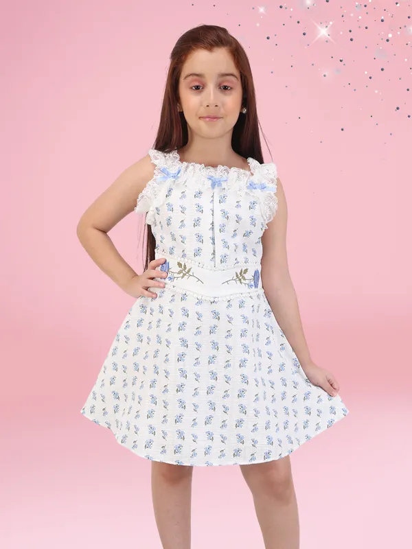 Girls'_Blue_Floral_Fit_&_Flare_Dress