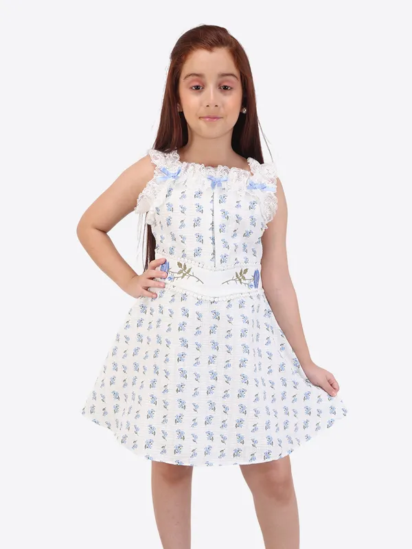 Girls'_Blue_Floral_Fit_&_Flare_Dress