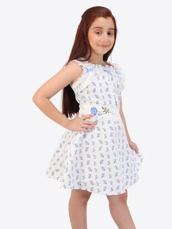 Girls'_Blue_Floral_Fit_&_Flare_Dress