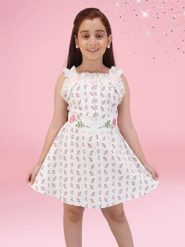 Girls'_Pink_Floral_Fit_&_Flare_Dress