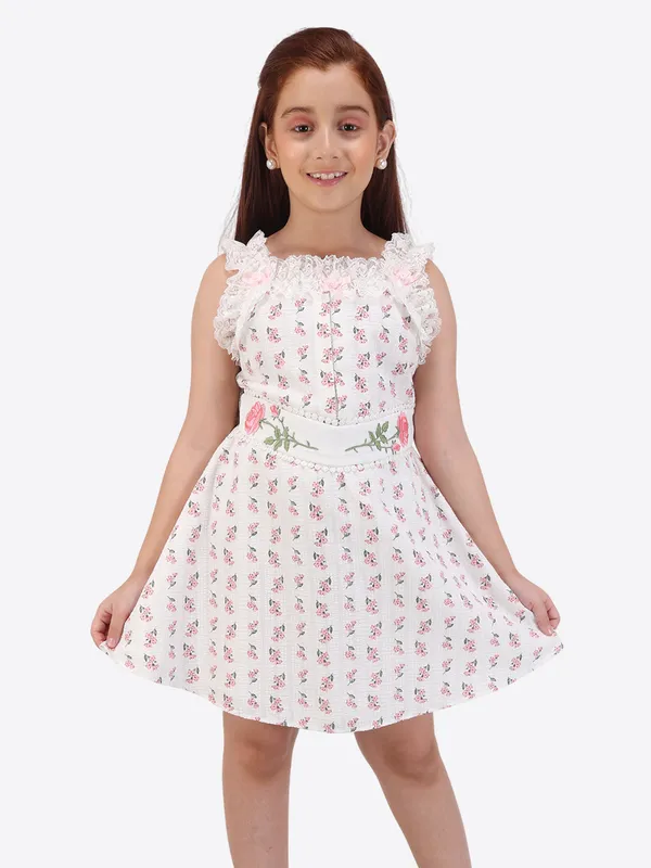 Girls'_Pink_Floral_Fit_&_Flare_Dress