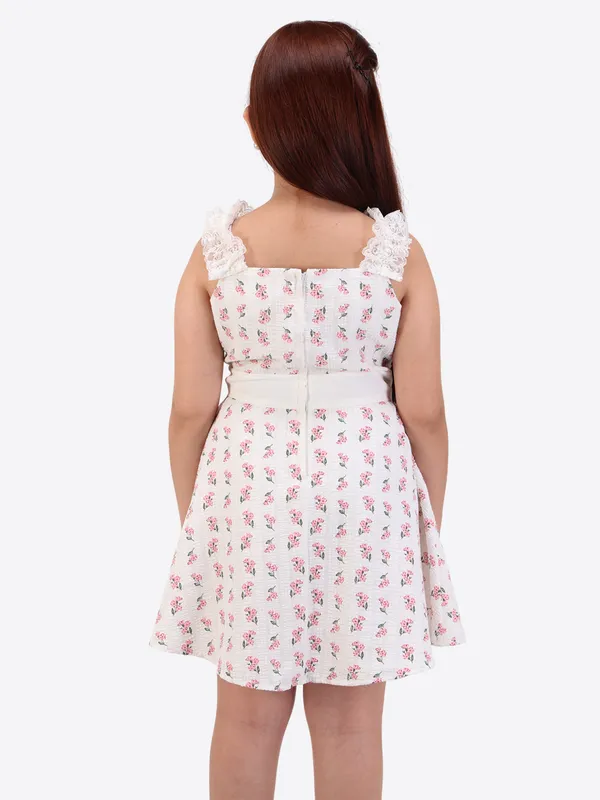 Girls'_Pink_Floral_Fit_&_Flare_Dress