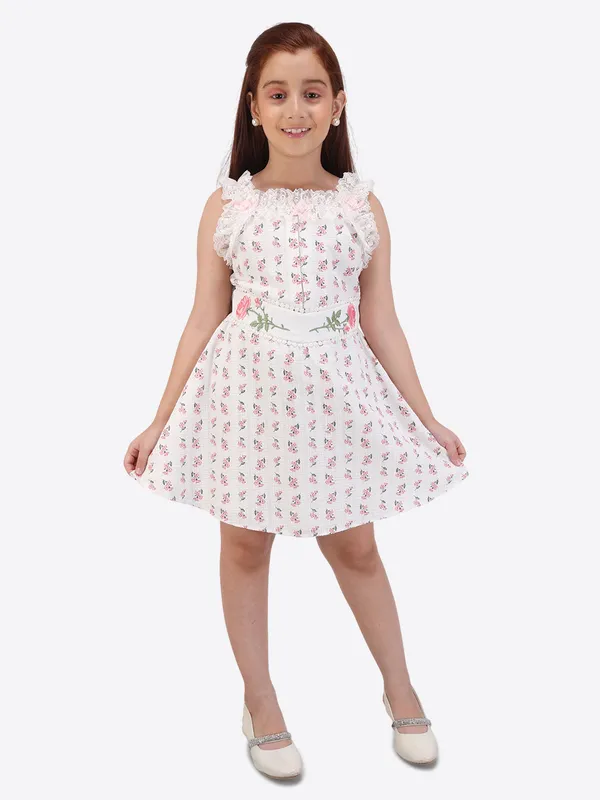 Girls'_Pink_Floral_Fit_&_Flare_Dress