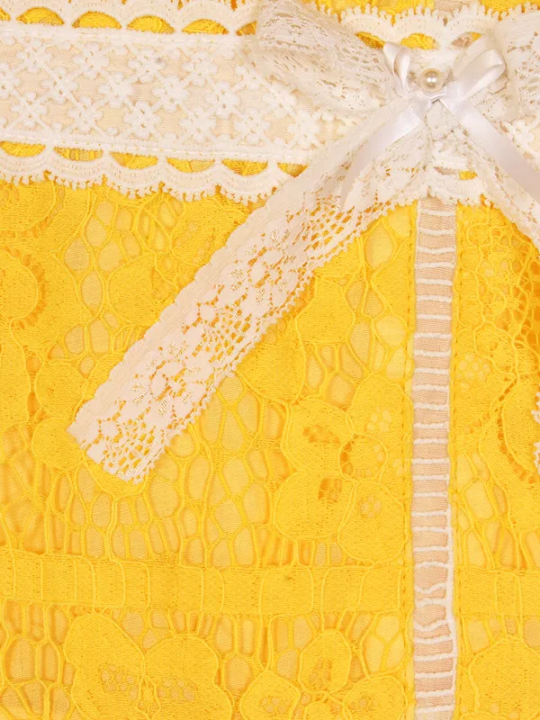 Girls'_Yellow_Lace_Fit_&_Flare_Dress_with_Bow