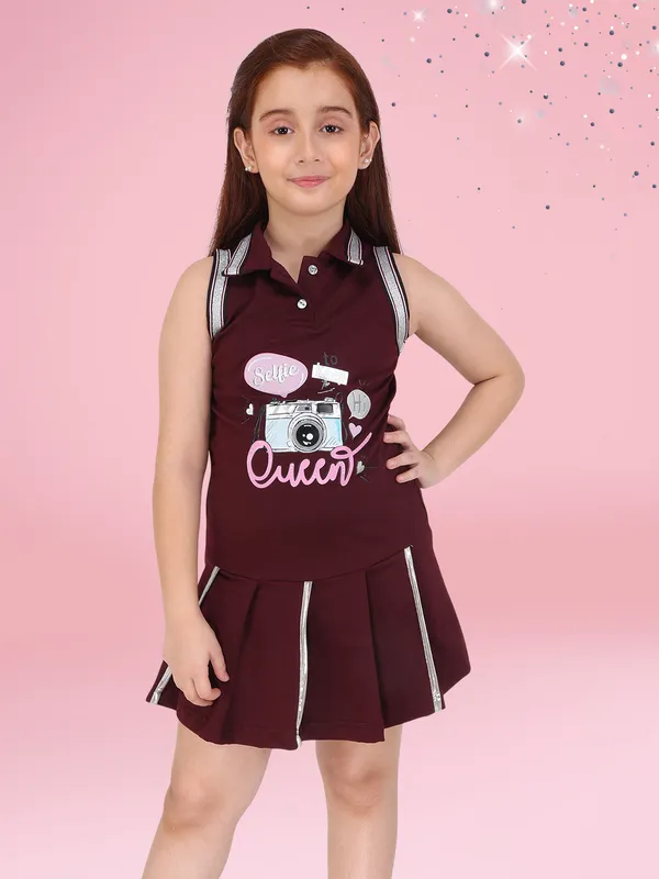 Plum_Fit_and_Flare_Shirt_Collar_Dress_for_Girls