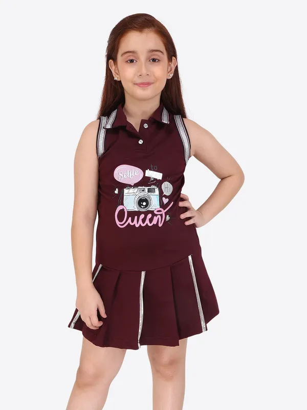 Plum_Fit_and_Flare_Shirt_Collar_Dress_for_Girls
