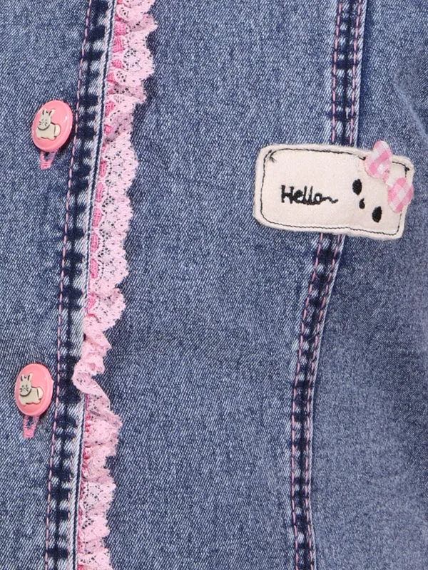 Cutecumber_Girls_Blue_Denim_Dress_with_Pink_Lace_Collar_Sleeveless_Button_Closure_Casual_Western_Outfit_Stylish_Summer_Birthday_Dress_Fashion_for_Baby_Girls_&_Kids_Age_1-15_Yrs