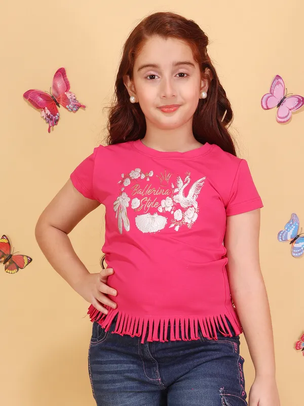 Cutecumber_Girls_Ballerina_Graphic_Fringe_Hem_T-Shirt