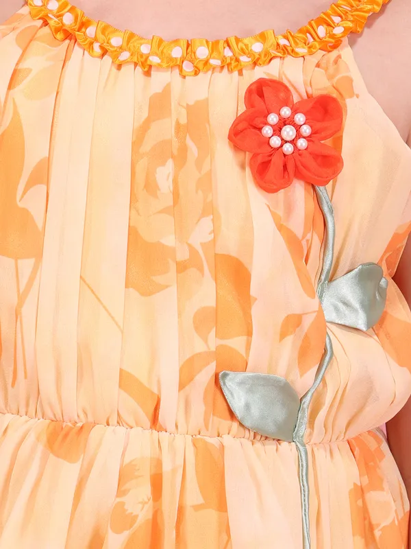 Cutecumber_Girls_Orange_Floral_Printed_Fit_&_Flare_Dress_with_Layered_Ruffle_Design_Sleeveless_Georgette_Fabric_Party_Birthday_Stylish_Summer_Fashion_Outfit_for_Baby_Girls_&_Kids_Age_1-15_Yrs