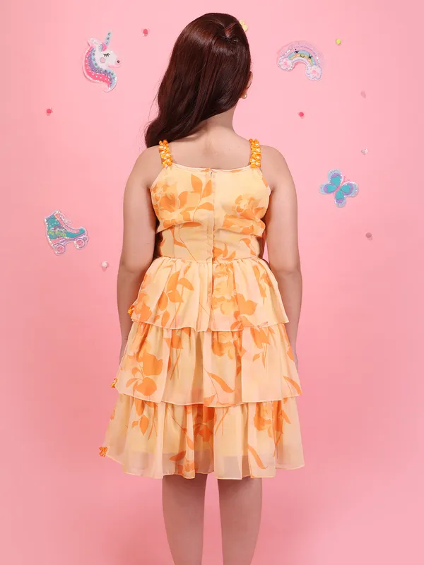 Cutecumber_Girls_Orange_Floral_Printed_Fit_&_Flare_Dress_with_Layered_Ruffle_Design_Sleeveless_Georgette_Fabric_Party_Birthday_Stylish_Summer_Fashion_Outfit_for_Baby_Girls_&_Kids_Age_1-15_Yrs