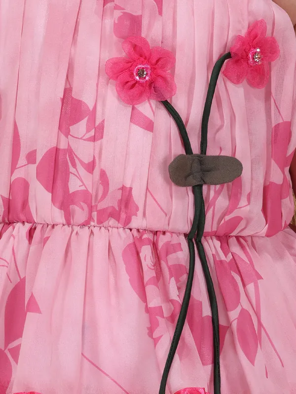 Girls_Pink_Fit_Flared_Knee_Length_Georgette_Dress_Shoulder_Strap_Sleeveless