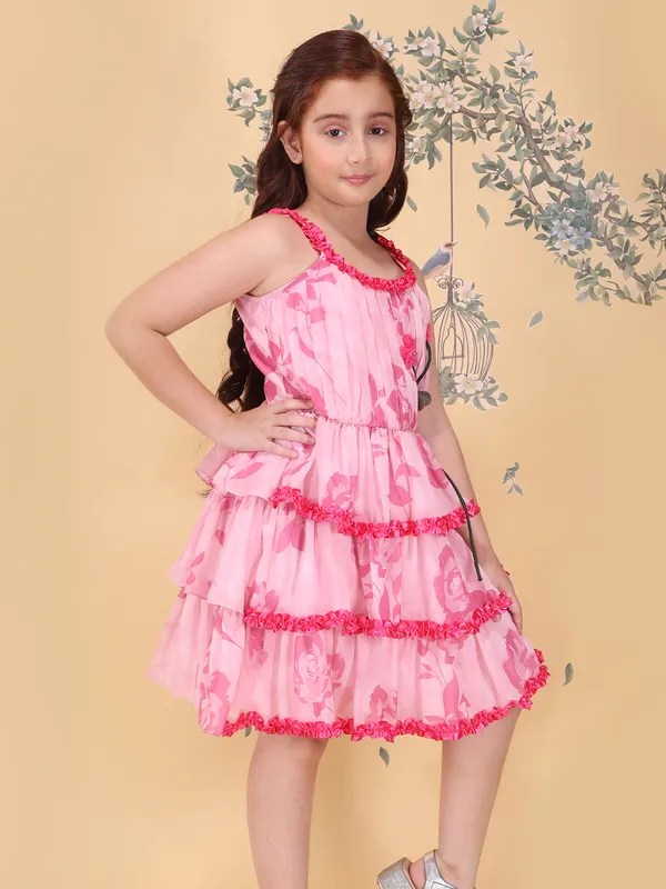 Girls_Pink_Fit_Flared_Knee_Length_Georgette_Dress_Shoulder_Strap_Sleeveless