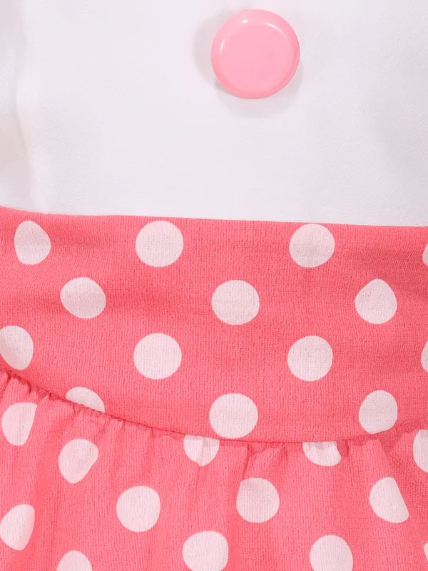 Girls_Pink_Polka_Dot_Fit_And_Flare_Knee_Length_Dress_V_Neck_Sleeveless_Party_Outfit