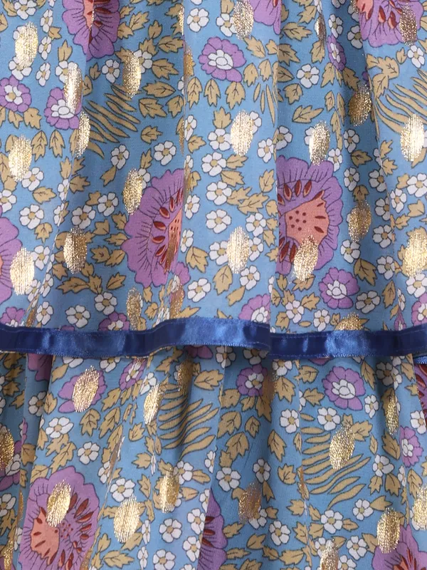 Cutecumber_Girls_Blue_Floral_Printed_One_Shoulder_Fit_&_Flare_Dress_Ruffle_Sleeve_Cotton_Party_Birthday_Outfit_with_Zip_Closure_Stylish_Summer_Dress_for_Baby_Girls_&_Kids_Age_1-15_Yrs