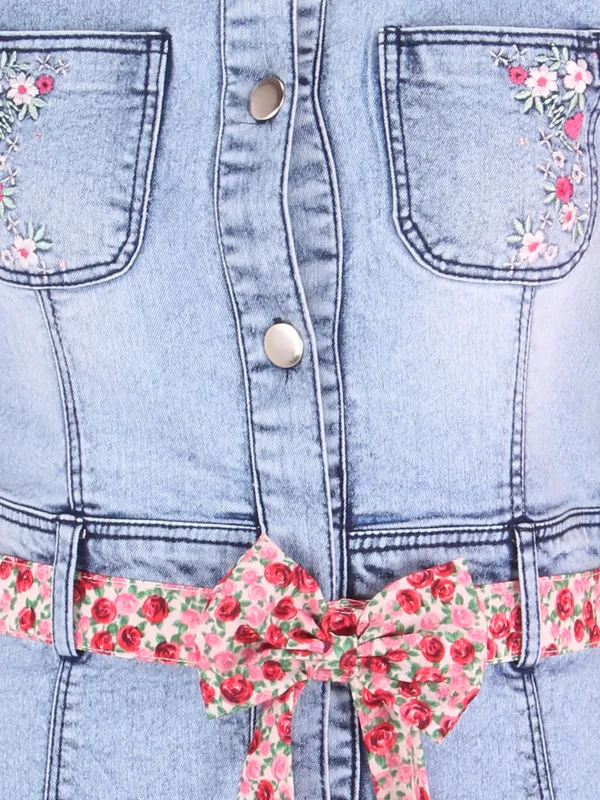 Cuteumber_Girls_Denim_Floral_Embroidered_Blue_Shirt_Dress._CC5918D-BLUE-44