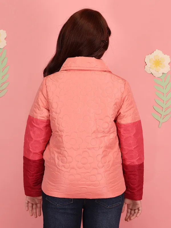 Cutecumber_Girls'_Winter_Jacket_Red_&_Pink_Color_Shirt_Collar_Neck_Full_Sleeve_Quilted_Bomber_Heart_Embellished_Stylish_Front_Zipper_Closure_Fancy_Casual_Outfit_for_Baby_Girls_&_Kids_Age_1-15_Yrs