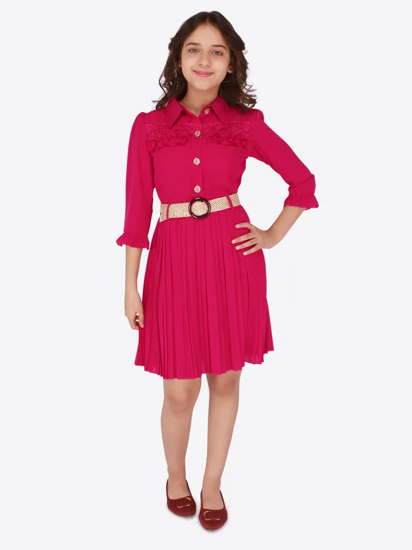 Cutecumber_Girls_Georgette_Solid_Fuchsia_Shirt_Dress._CC6514D-FUCHSIA