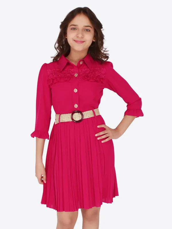 Cutecumber_Girls_Georgette_Solid_Fuchsia_Shirt_Dress._CC6514D-FUCHSIA