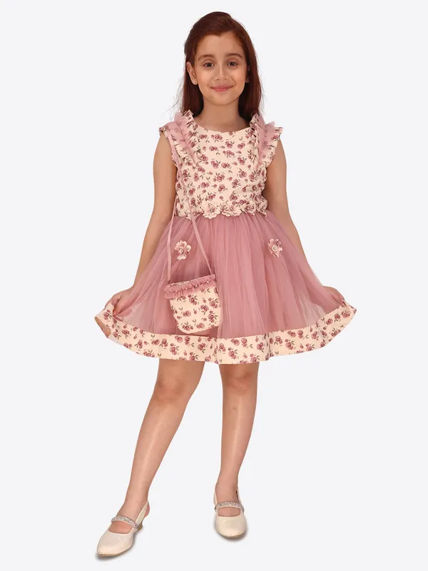 Cutecumber_Floral_Printed_Sleeveless_Fit_&_Flared_Dress_-_Dusty_Pink