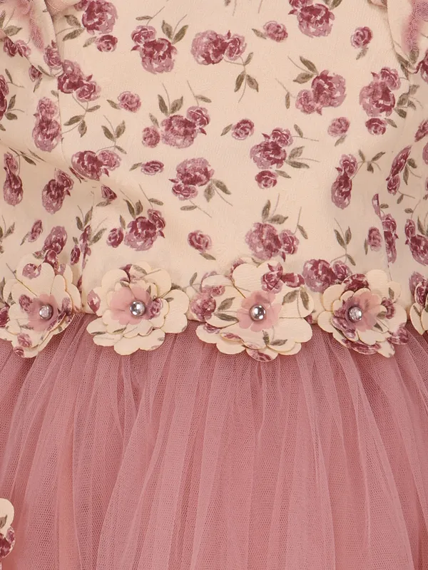 Cutecumber_Floral_Printed_Sleeveless_Fit_&_Flared_Dress_-_Dusty_Pink