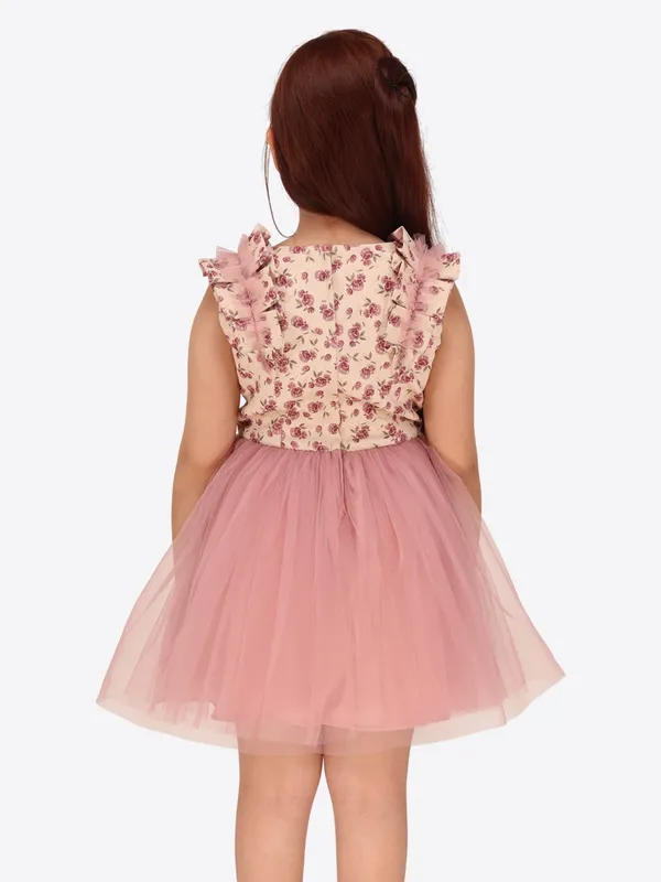 Cutecumber_Floral_Printed_Sleeveless_Fit_&_Flared_Dress_-_Dusty_Pink