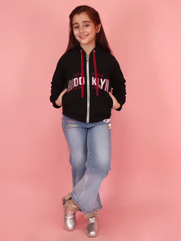 Cutecumber_Black_Winter_Casual_Hoodie_Brooklyn_Print_Drawstring_Full_Sleeve_Length_Sweatshirt_Jacket_Fleece_Fabric_Comfort_Front_Zipper_Closure_Party_Outfit_for_Baby_Girls_&_Kids_Age_1-15_Yrs`