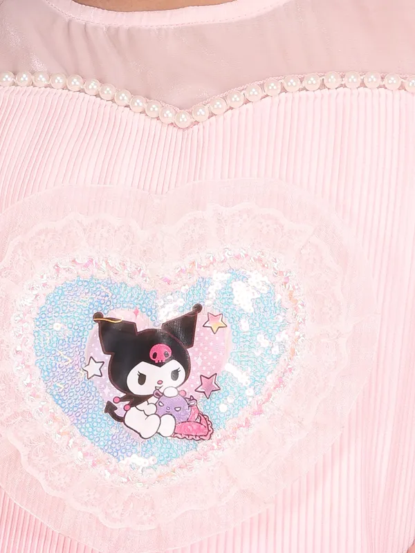 Cutecumber_Girls_Pink_Ombre_Long_Sleeve_Knee_Length_Dress_with_Handbag_Cartoon_Motif_&_Bell_Cuffs_Stylish_Winter_Outfit_for_Kids_&_Baby_Girls_Birthday_Festive_Casual_(Age_1�15_Yrs)
