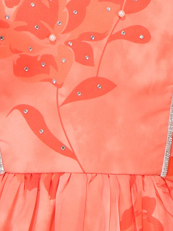 Cutecumber_Girls_Orange_Summer_Party_&_Casual_Outfit_Georgette_Fit_&_Flare_Dress_with_Floral_Print,_Ruffle_Sleeves,_Tiered_Hem,_Zip_Closure,_Birthday_Dress_for_Baby_Girls_&_Kids_Age_1-15_Yrs