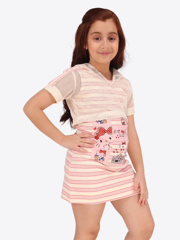Pink_Hosiery_Net_Sleeve_Regular_Partywear_Dress_For_Girls