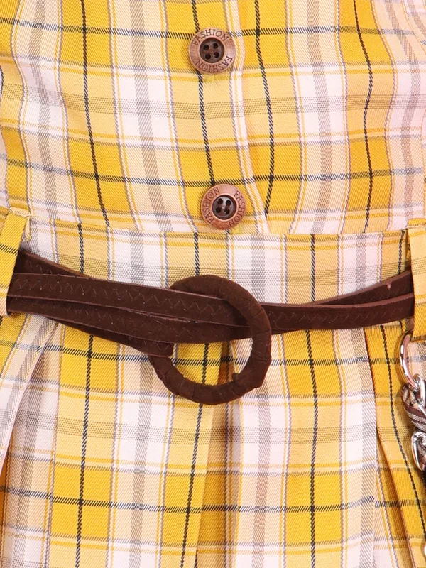 Cutecumber_Girls_Mustard_Summer_Fit_and_Flare_Dress_Button_Closure_Sleeveless_Collared_Neck_Polyester_Check_Casual_Dress_for_Baby_Girls_&_Kids_1-15_Yrs
