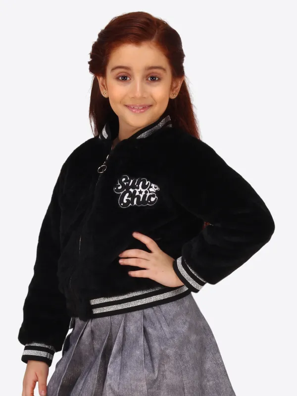 Cutecumber_Girls_Black_Fleece_&_Fur_Bomber_Full_Sleeve_Jacket_with_Zipper_Closure_Warm_Winter_Wear_for_Baby_Girls_&_Kids_(1�15_Years)