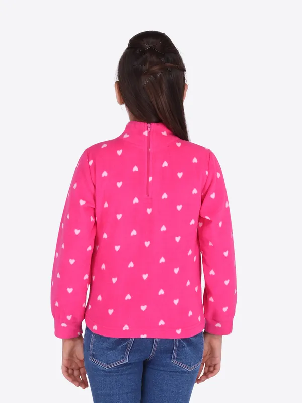 Cutecumber_Girl's_Fleece_Sweatshirt_(CC4604A_Pink_42)