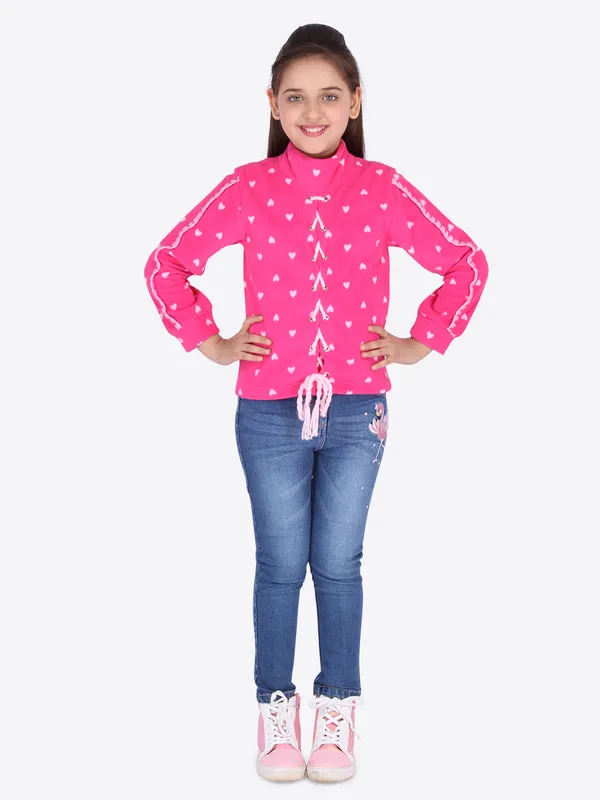 Cutecumber_Girl's_Fleece_Sweatshirt_(CC4604A_Pink_42)