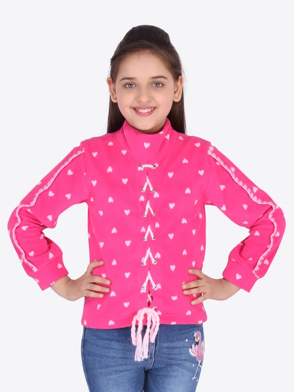 Cutecumber_Girl's_Fleece_Sweatshirt_(CC4604A_Pink_42)
