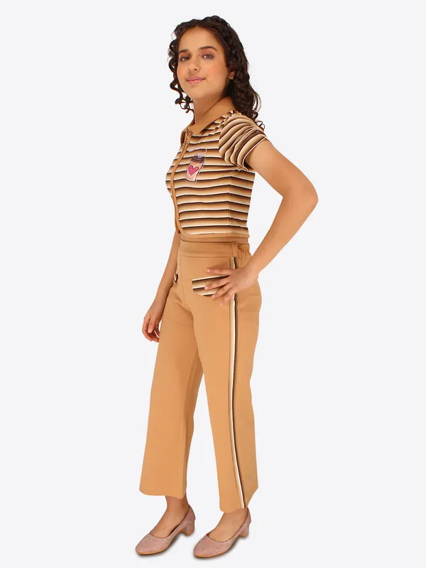 Brown_Striped_Top_&_Knitted_Culotte_Set
