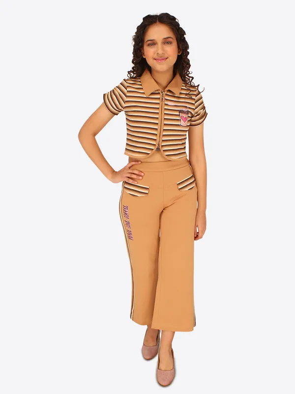 Brown_Striped_Top_&_Knitted_Culotte_Set