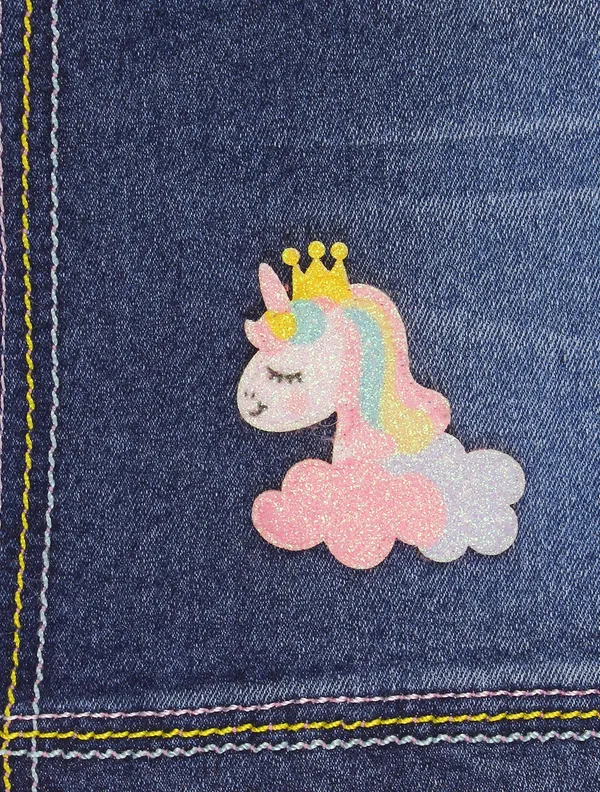 Cutecumber_Girls_Blue_Denim_Shorts_with_Applique_Patch_Bow_Detail_Button_Zip_Closure_Stylish_Casual_Kids_Fashion_Summer_Outfit_Baby_Girls_&_Kids_Age_1-15_Yrs